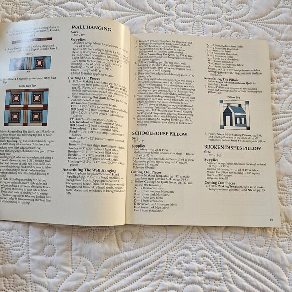 In Love With Quilts Book, 1993 Quilting Patterns & Instructions, Softcover - Picture 11 of 12